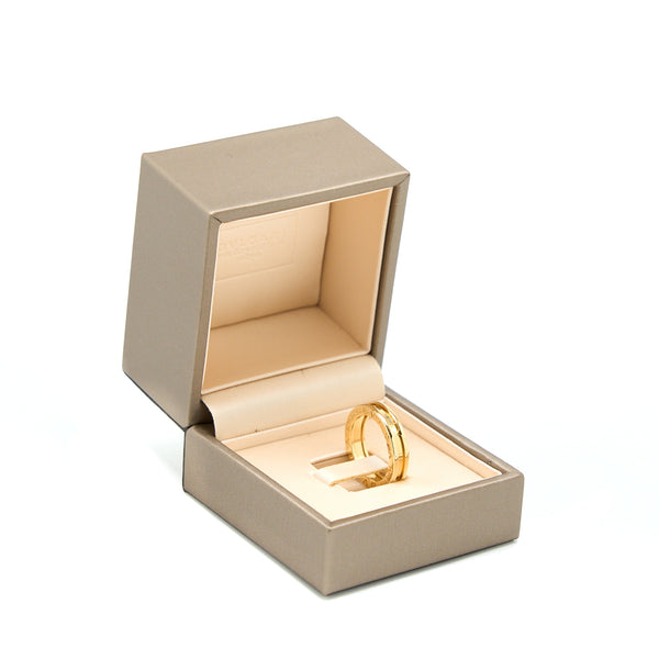 BVLGARI Size 53 B.Zero1 One-Band Yellow Gold