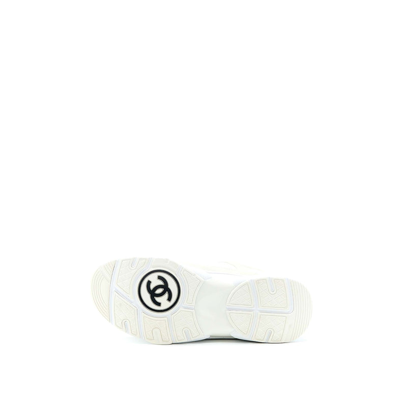 Chanel Size 37.5 22K CC Logo Sneaker White