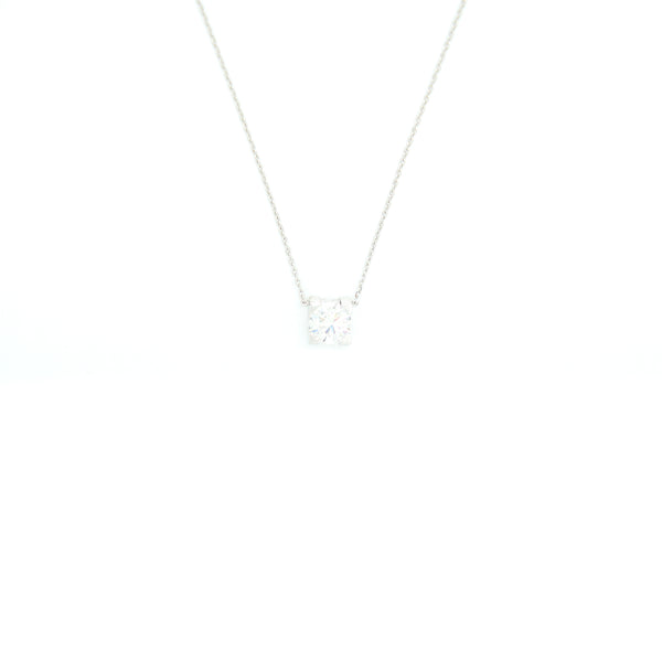 Cartier Diamond Necklace White Gold 1.15 Carat
