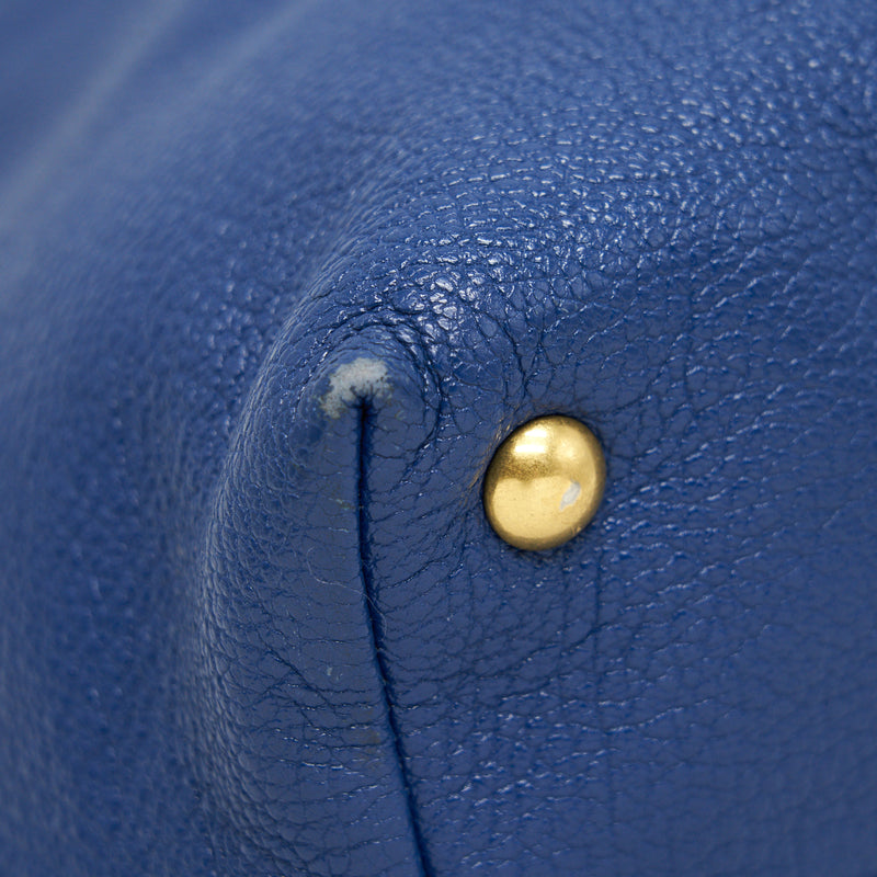 Miu Miu Blue Studded Tote Bag