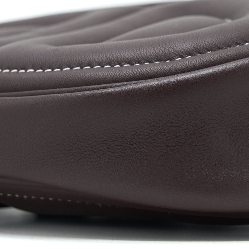 Hermes In the Loop Belt Bag Swift Rouge Sellier/Blue France SHW Stamp U