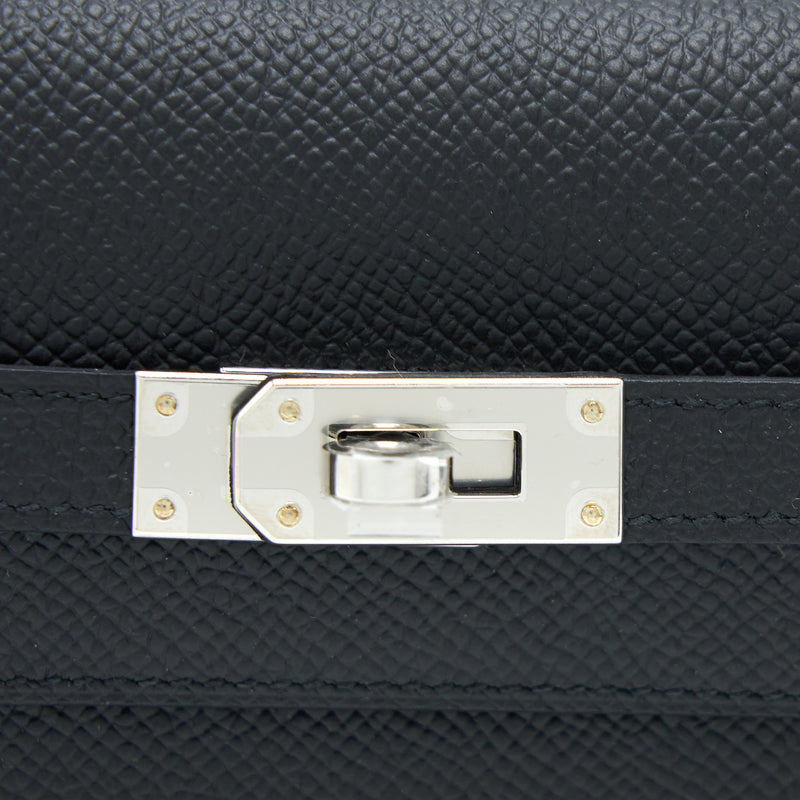 Hermes Kelly To Go Epsom Black SHW Stamp U