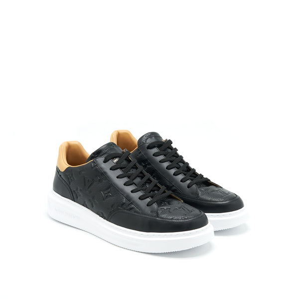 Louis Vuitton Size 9 Black Leather Sneakers
