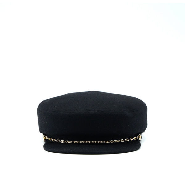 Hermes Size 58 Casquette Bellet-ile Cap Black
