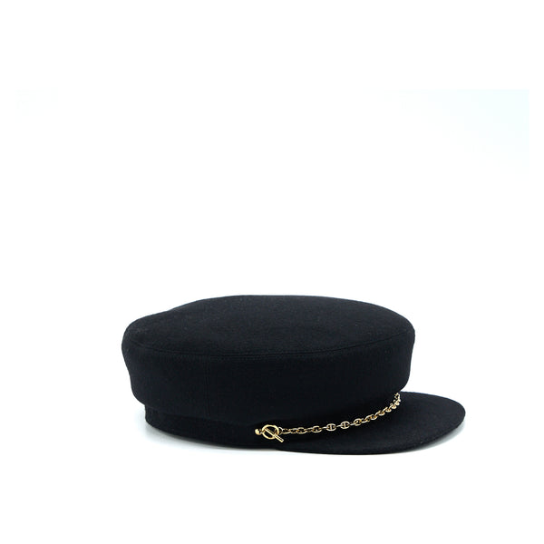 Hermes Size 58 Casquette Bellet-ile Cap Black