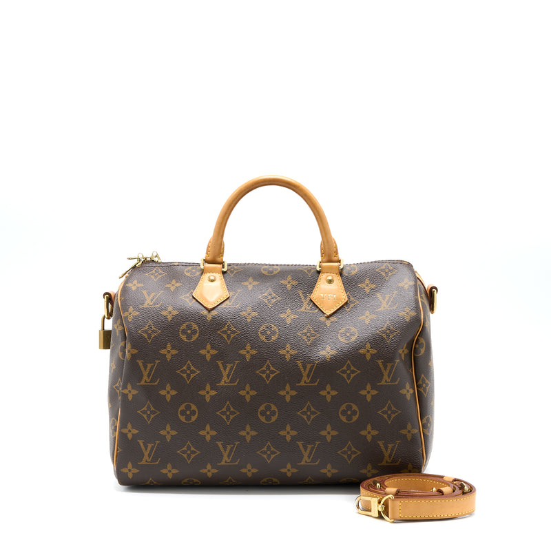 Louis Vuitton Cream & Burgundy Grained Calf Leather Lockme Day Bag