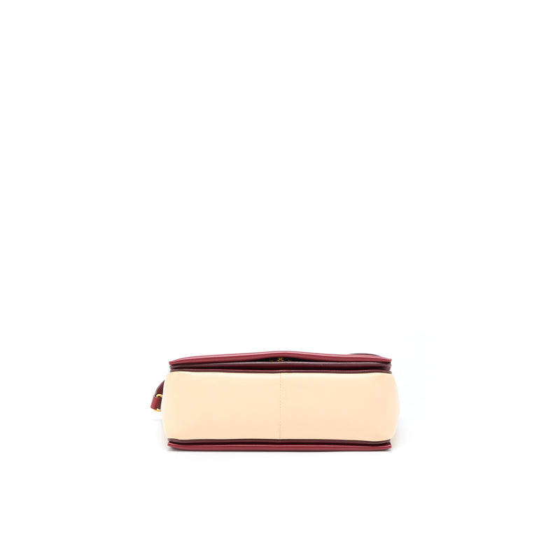 Celine Frame Bag Calfskin Multicolour Red/Beige GHW