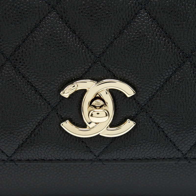 Chanel Small Business Affinity Caviar Black LGHW(Microchip)