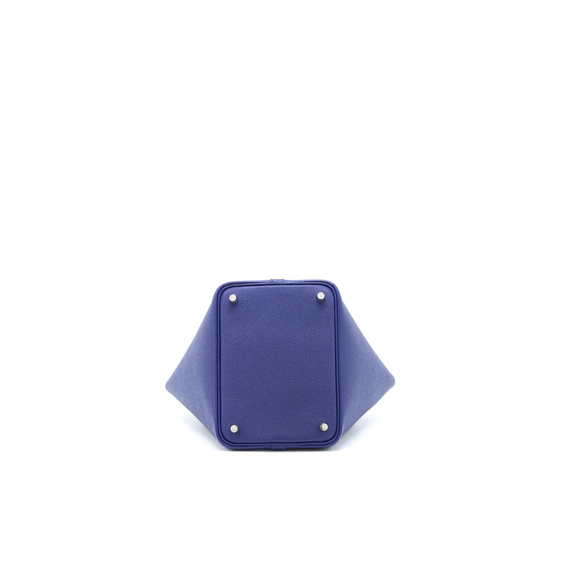 Hermes Picotin 18 Lock Bag Epsom Blue Encre/Brique/Noir SHW Stamp D
