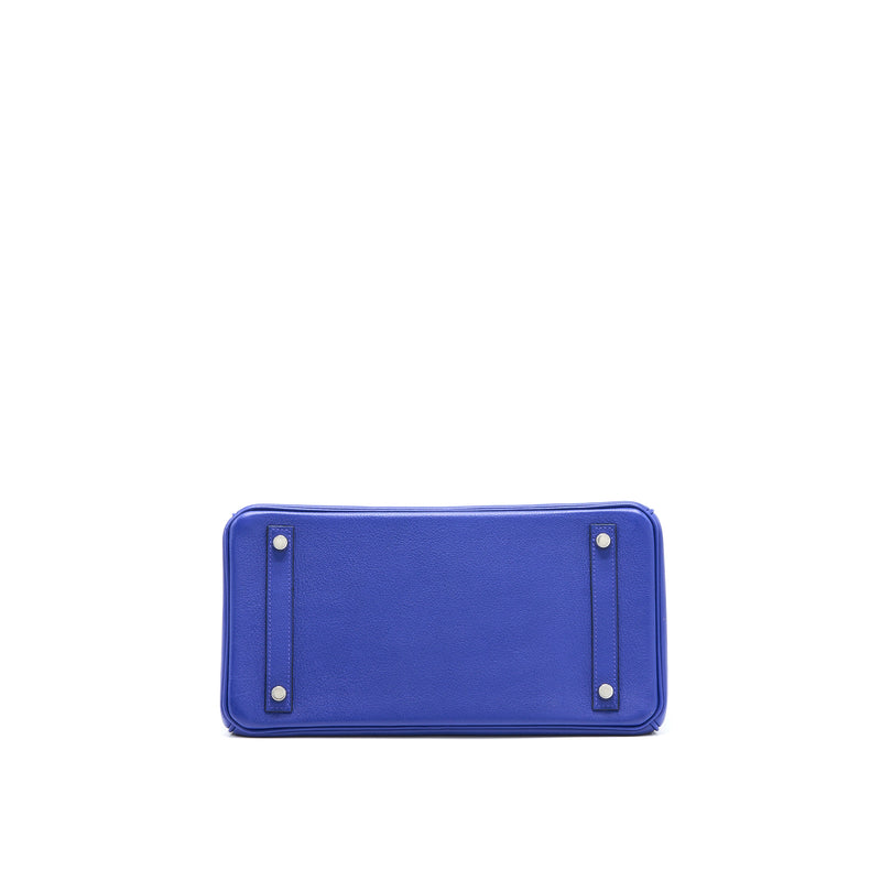 Hermes Birkin 30 Taurillon Novillo Blue Saphir SHW Stamp C