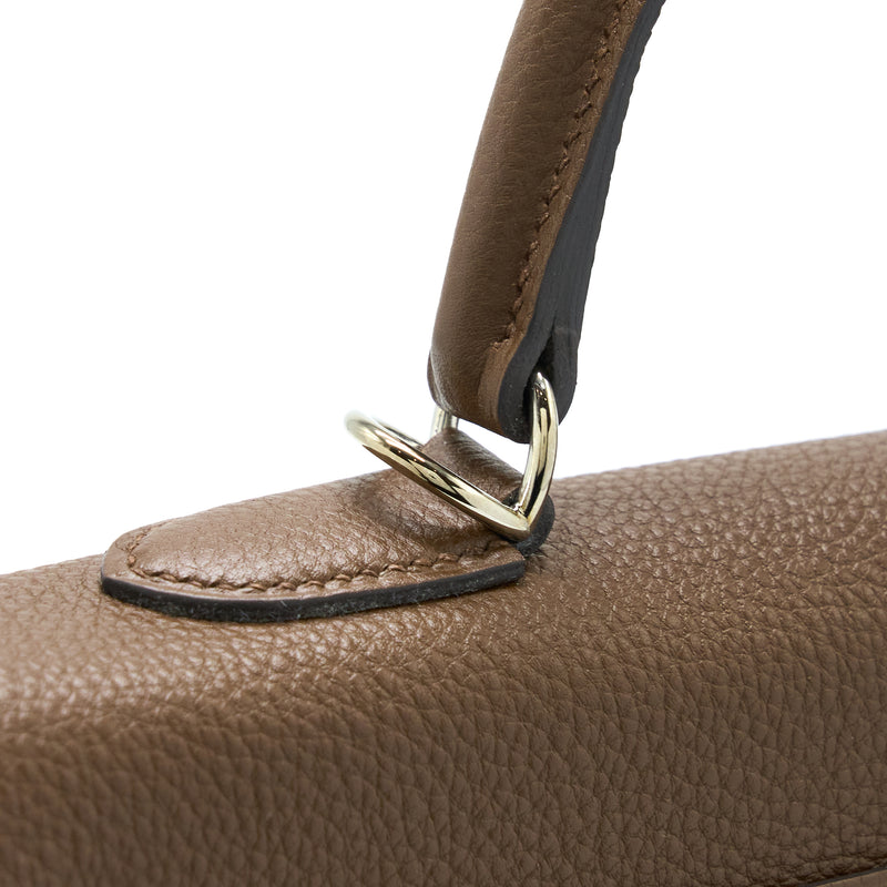 Hermes Kelly 35 Togo 4G Brulee SHW Stamp Square G