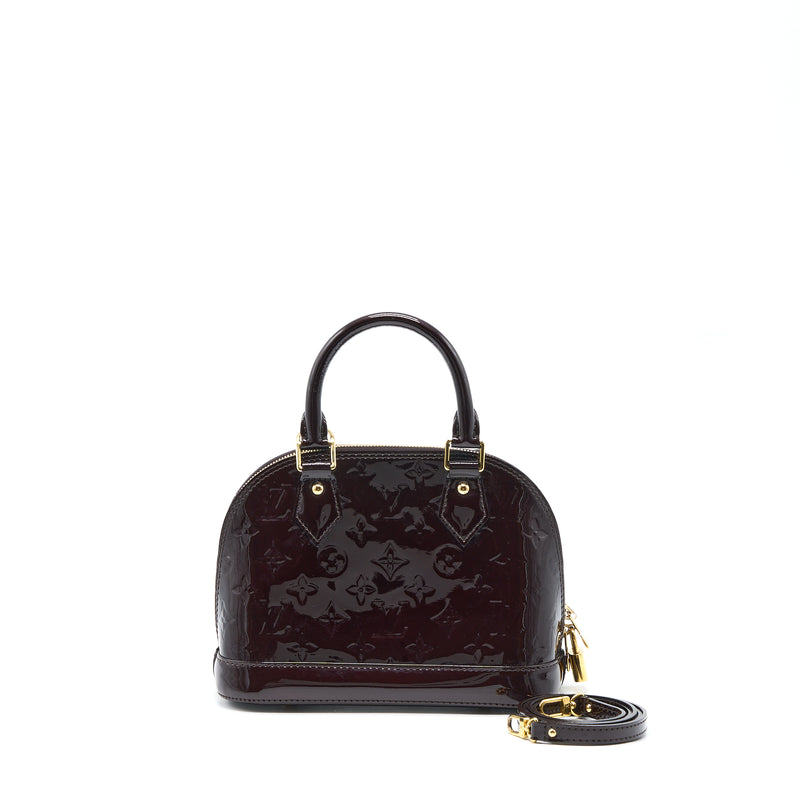 Louis Vuitton Alma BB Monogram Patent Amatante GHW