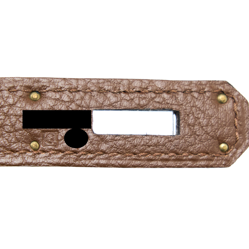 Hermes Kelly 35 Togo 4G Brulee SHW Stamp Square G