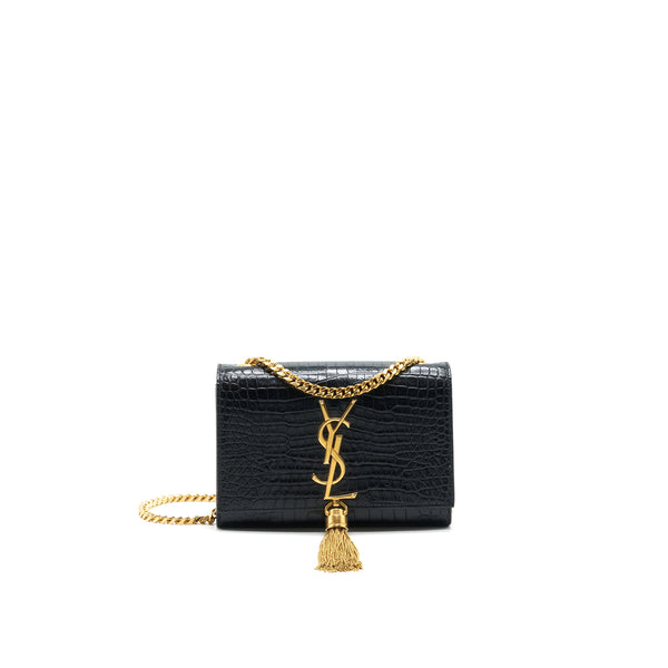 SAINT LAURENT /YSL MINI KATE BAG WITH TASSEL BLACK GHW