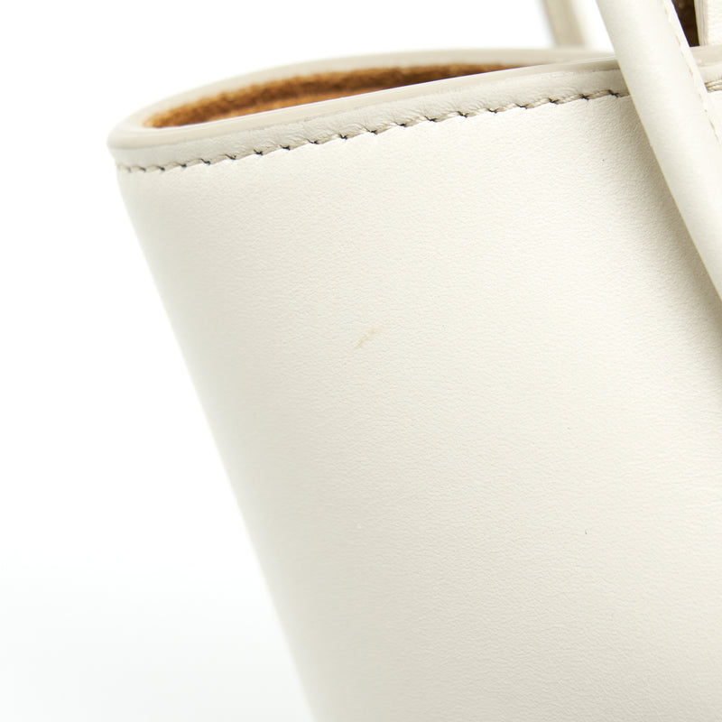 Bottega Veneta Arco Bag Calfskin White SHW