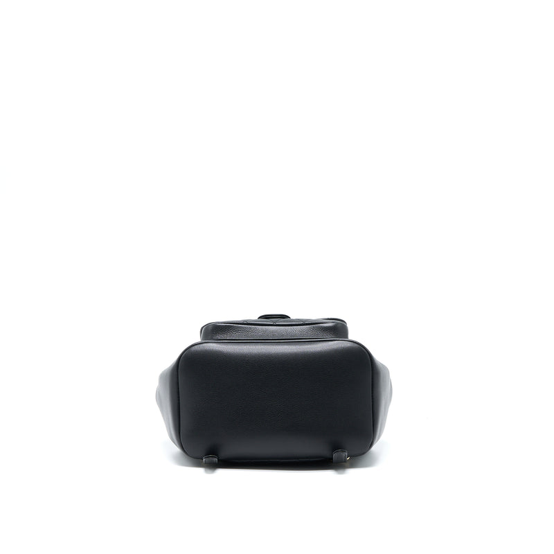 Chanel 23C Large Duma Backpack Calfskin Black LGHW (Microchip)