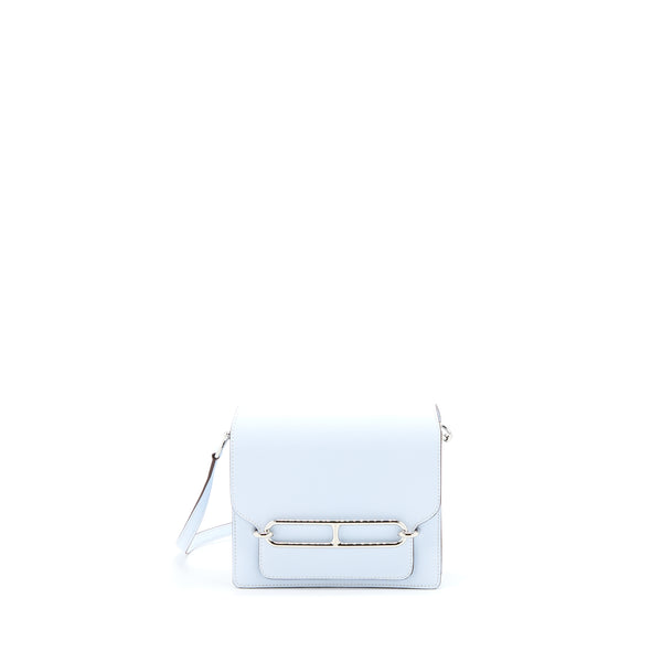 Hermes Mini Roulis Swift Blue Brume SHW Stamp Z
