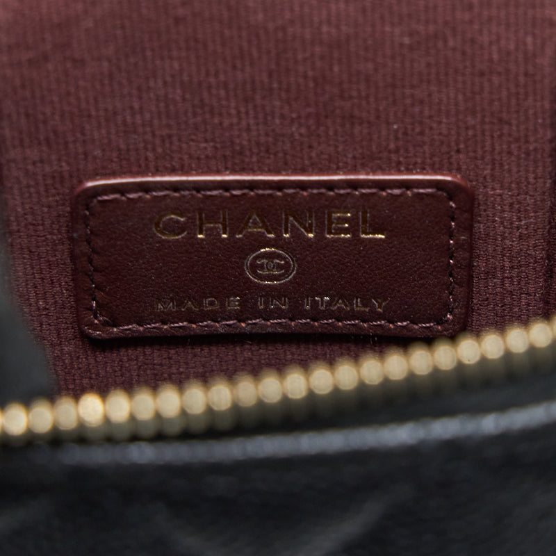 Chanel Vanity Phone Holder with Chain Caviar Black LGHW