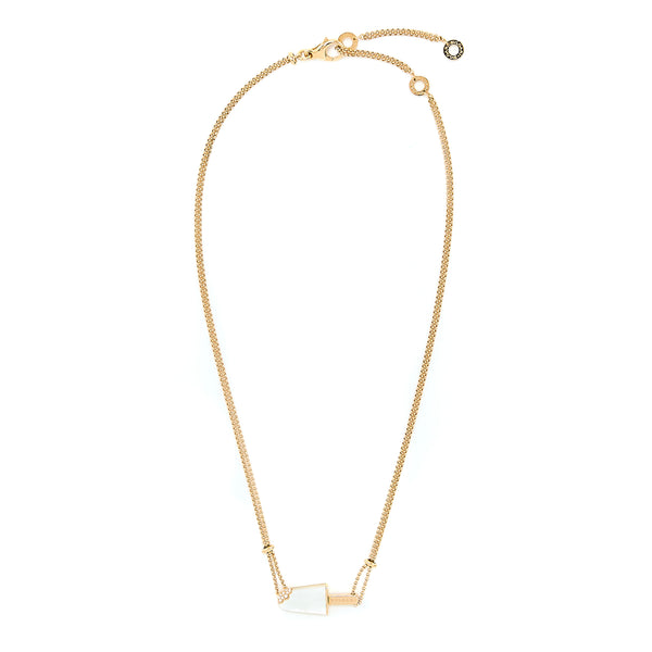 Bvlgari Gelati Pendant 18k Rose Gold With Mother Of Pearl