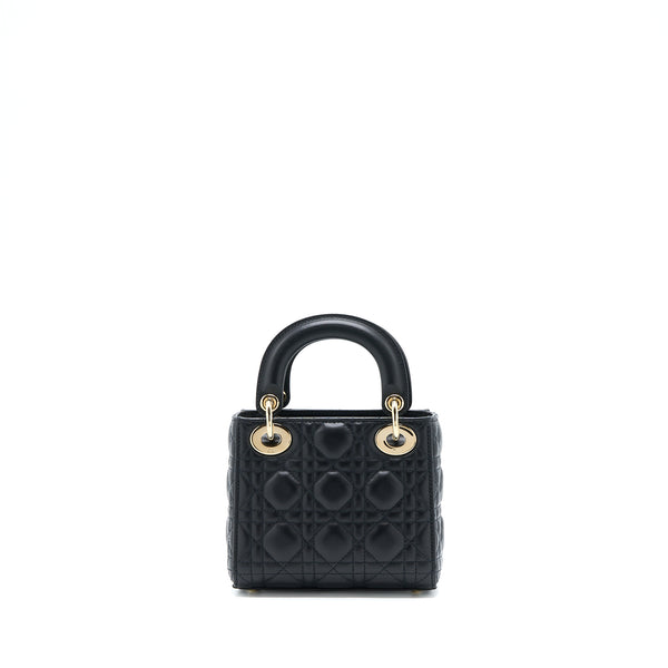 Dior Lady Dior Mini Lambskin Black LGHW