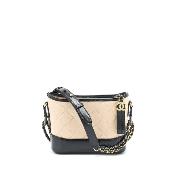 Chanel Gabrielle Small Hobo Bag Beige/Black