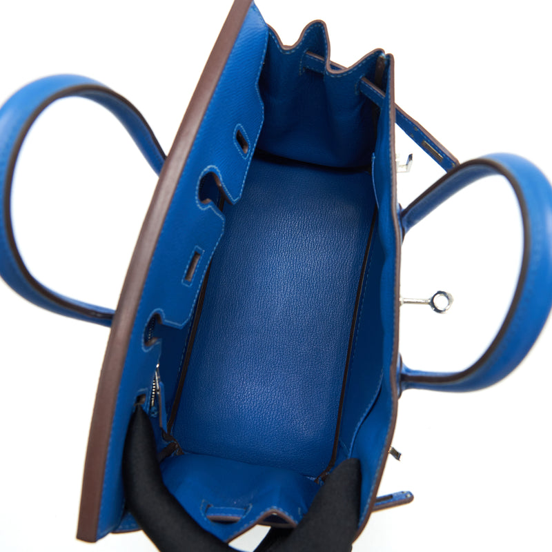 Hermes Birkin 25 Bag Blue Hydra Togo SHW