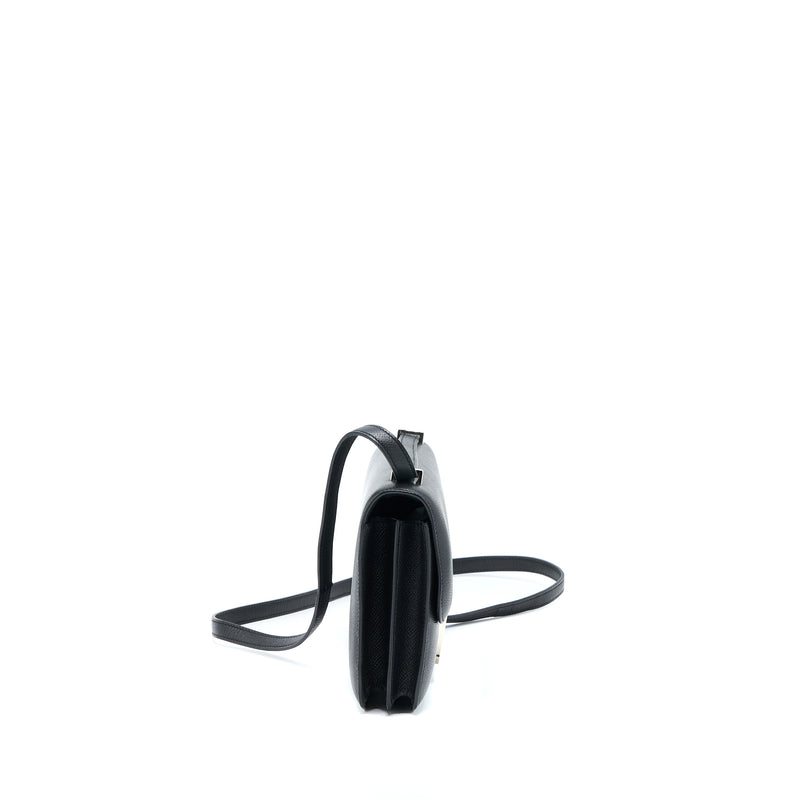 Hermes Constance Elan Epsom Black SHW Stamp Square O
