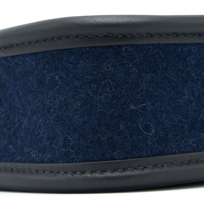 Hermes Mini Evelyne Feutre/Swift Blue Nuit/Black SHW Stamp Y