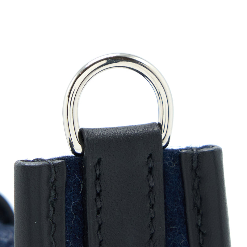 Hermes Mini Evelyne Feutre/Swift Blue Nuit/Black SHW Stamp Y