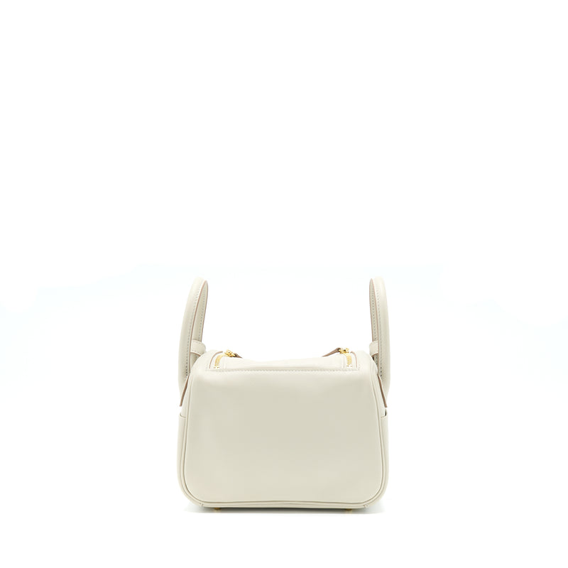Hermes Mini Lindy Swift Gris Perle GHW Stamp Z
