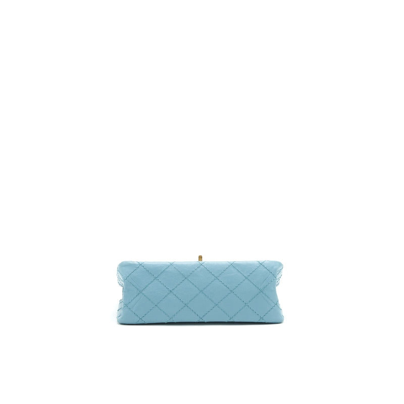 CHANEL MINI 2.55 REISSUE HANDBAG BLUE GHW