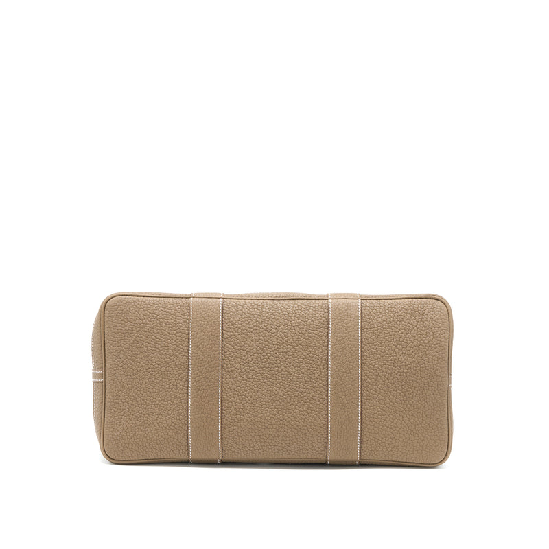 Hermes Garden Party 36 Negonda/Canvas Etoupe/Dune SHW Stamp U