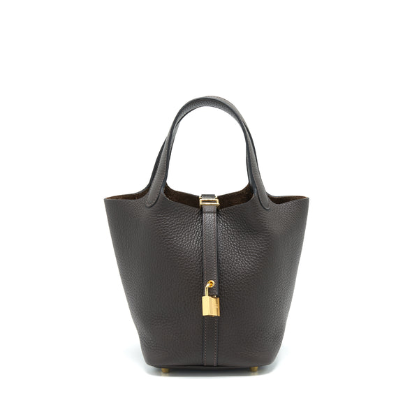 Hermes Picotin 18 Lock Bag Ebene GHW Stamp Z