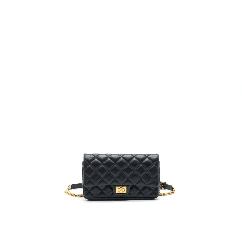 Chanel 2.55 Waist Bag in black GHW