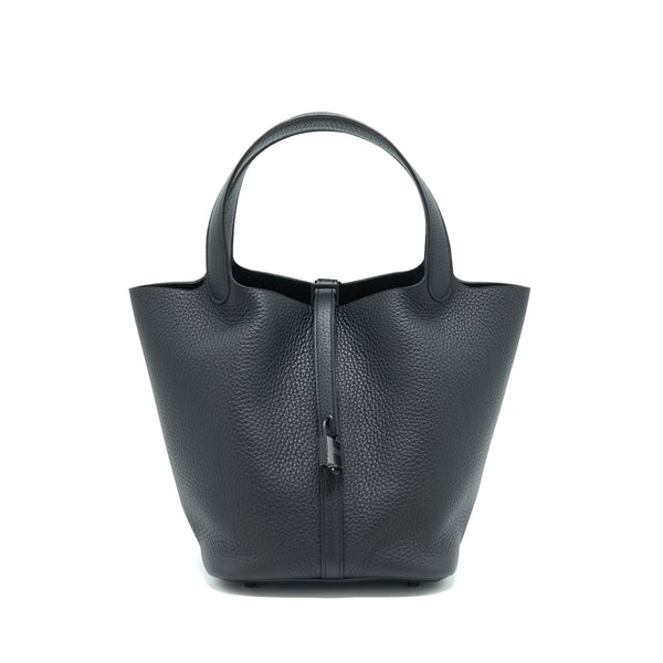 Hermes picotin 22 Lock Bag So Black stamp Z
