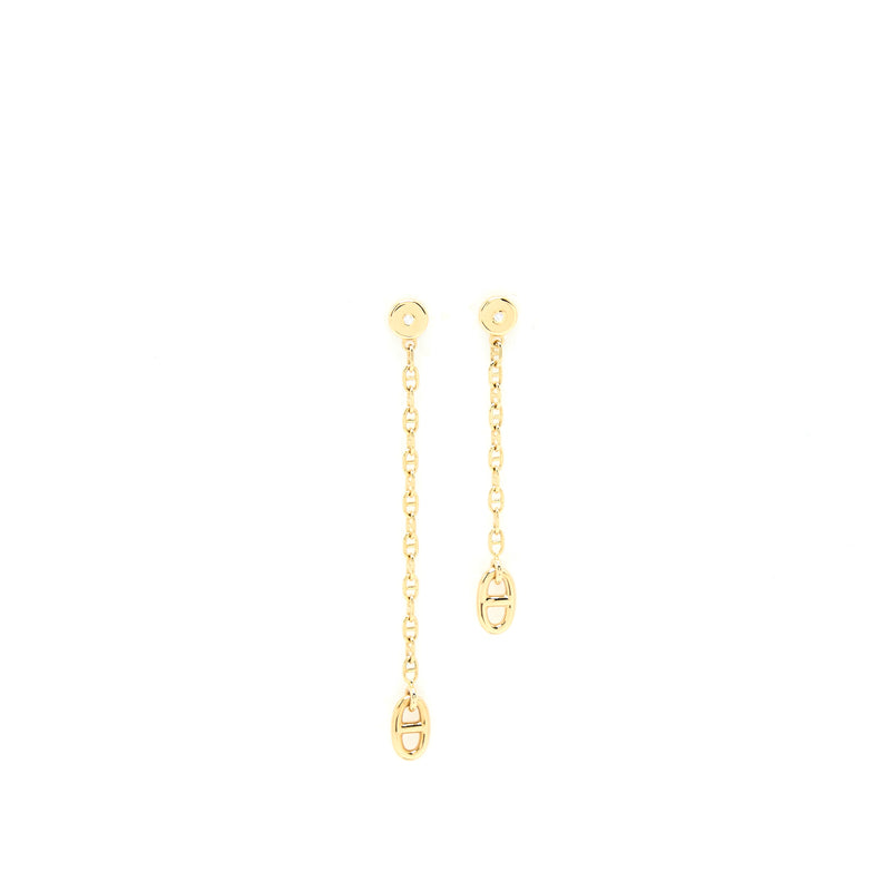 Hermes New Farandole Earrings Very Small Model Yellow Gold With Diamonds