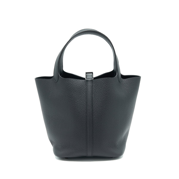 Hermes Picotin 22 Lock Bag So Black Stamp Z