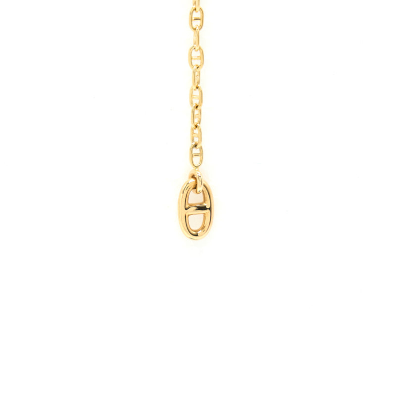 Hermes New Farandole Earrings Very Small Model Yellow Gold With Diamonds