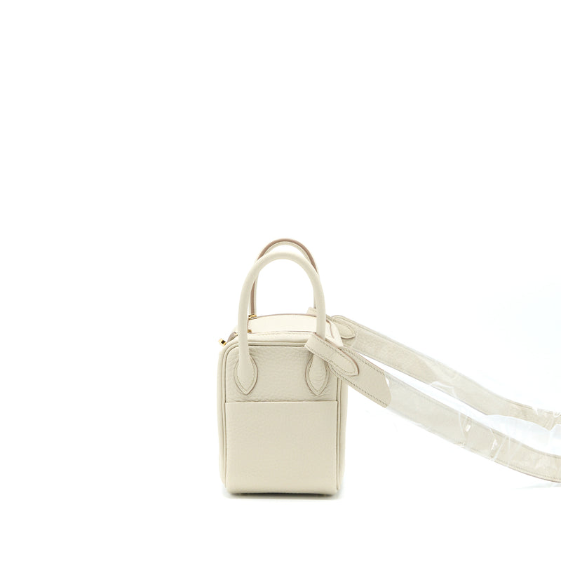 Hermes Mini Lindy Clemence Beton GHW Stamp U