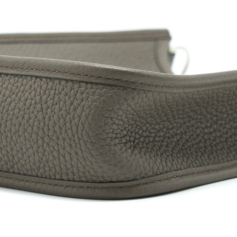 Hermes Mini Evelyn Clemence Gris Etain SHW Stamp Y