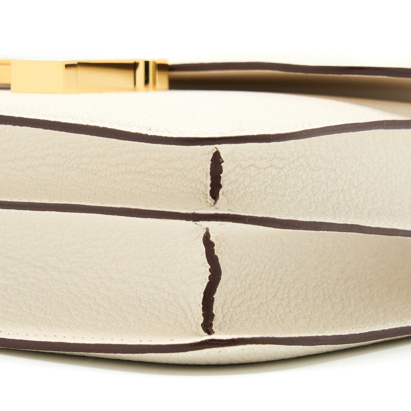 Hermes Mini Constance Chèvre Mysore Nata GHW Stamp U