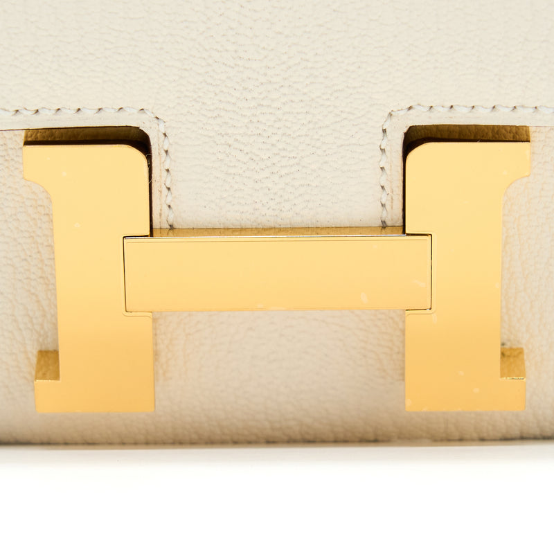 Hermes Mini Constance Chèvre Mysore Nata GHW Stamp U