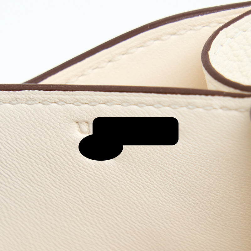 Hermes Mini Constance Chèvre Mysore Nata GHW Stamp U