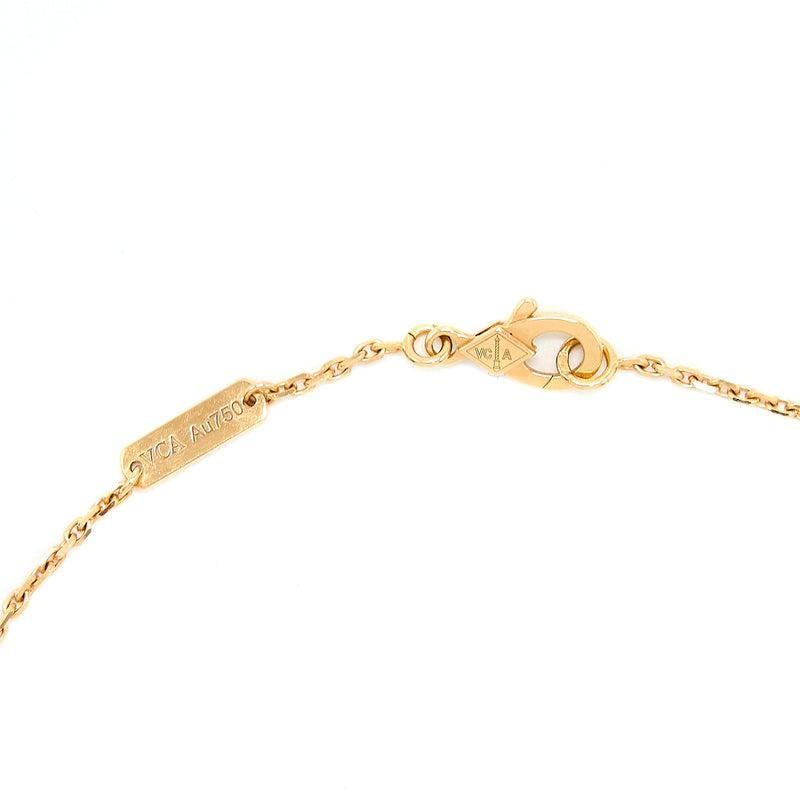 Van Cleef & Arpels 2021 Holiday Limited Pendant Pink Onyx/ 18K Rose Gold