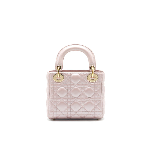 DIOR MINI LADY WITH CHAIN LOTUS PEARL GHW