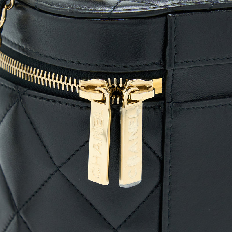 Chanel Trendy Vanity Case Lambskin Black LGHW (Microchip)