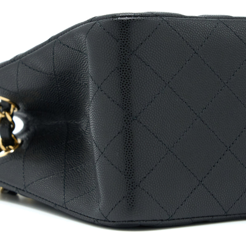 Chanel 23C Mini Bucket Bag Caviar Black LGHW (Microchip)