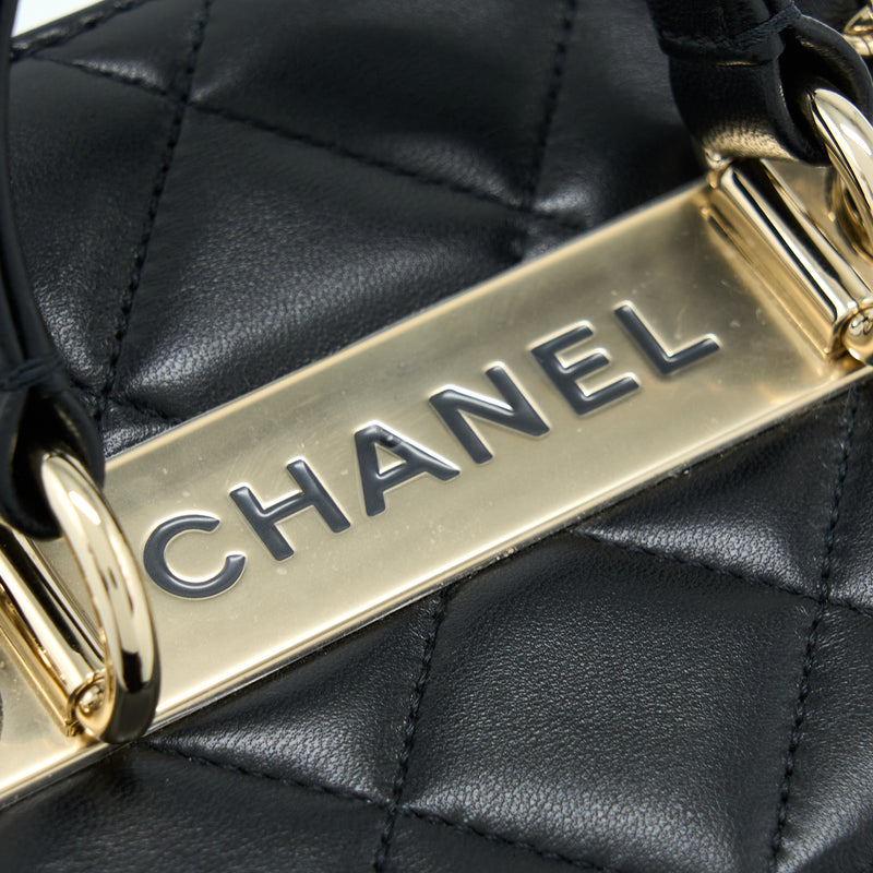 Chanel Trendy Vanity Case Lambskin Black LGHW (Microchip)