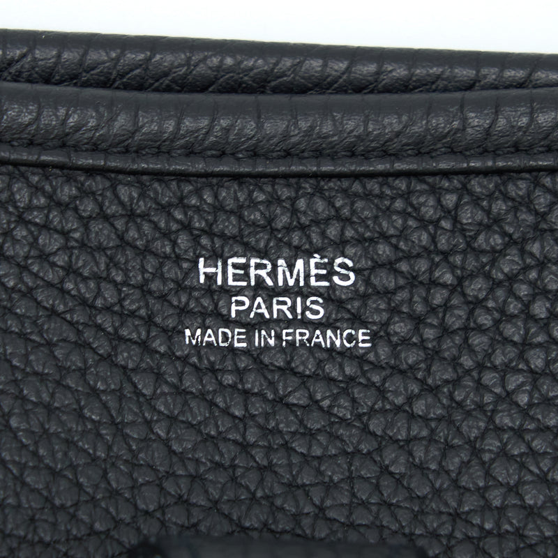 Hermes Evelyne 29 Clemence Black SHW Stamp X