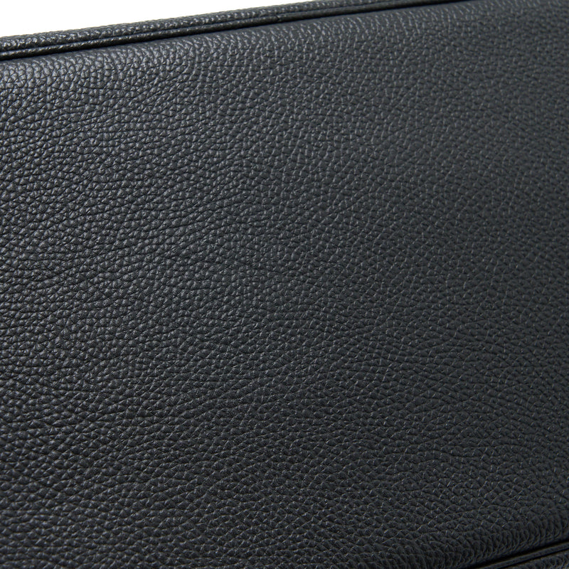 Hermes Birkin 35 Fjord Black GHW Stamp Square Q